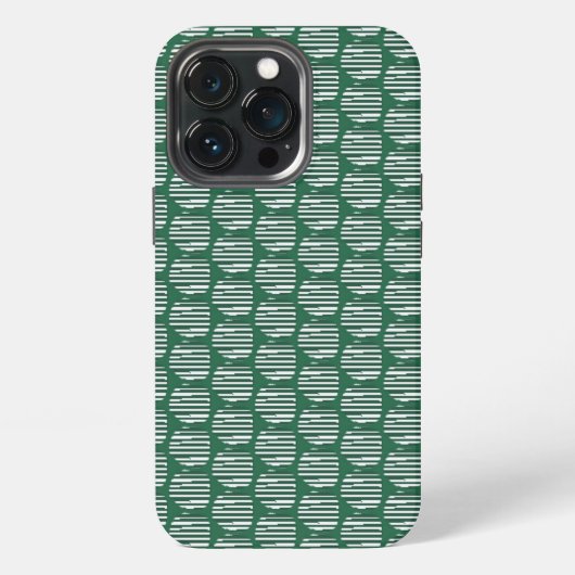 干渉の緑のオーブ iPhoneケース (裏面)