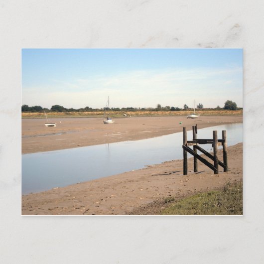 干潟の船 ポストカード (正面)