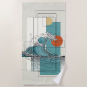 干潟バランスビーチタオル ビーチタオル (正面)