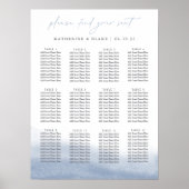 干潮のシーティングチャート – 最大12テーブル ポスター (正面)