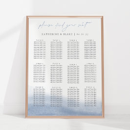 干潮のシーティングチャート – 最大12テーブル ポスター