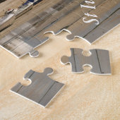 干潮のボート、St Ives港 ジグソーパズル (側面)