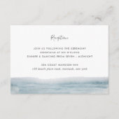 干潮の海岸ウェディング レセプション 封入カード 招待状 (正面)