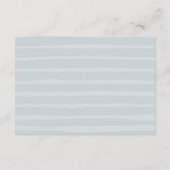 干潮の海岸ウェディング レセプション 封入カード 招待状 (裏面)