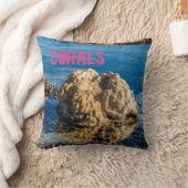 干潮時のサンゴ礁ルモーリシャスギフト クッション (ブランケット)