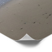 干潮時の大西洋の海岸の写真 ポスター (角)