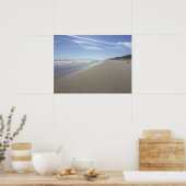 干潮時の大西洋海ビーチの写真 ポスター (キッチン)