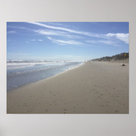 干潮時の大西洋海ビーチの写真 ポスター