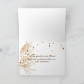 干草のベールにカボチャを与える感謝祭 カード (内部)