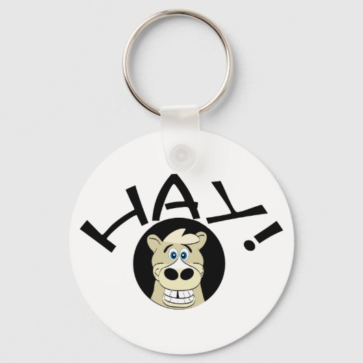 干草の馬 キーホルダー (正面)