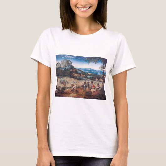 干草作り ピーテル・ブリューゲル Tシャツ (正面)