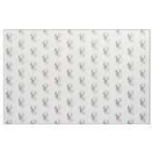 干頭犬アート生地 ファブリック (ファットクウォーター)