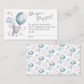 平おむつラッフルエンクロージャカード ノートカード (正面/裏面)