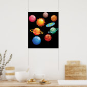 平おもしろいらな地球のギフト男性の女性フラットアース ポスター (キッチン)