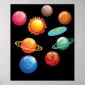 平おもしろいらな地球のギフト男性の女性フラットアース ポスター (正面)