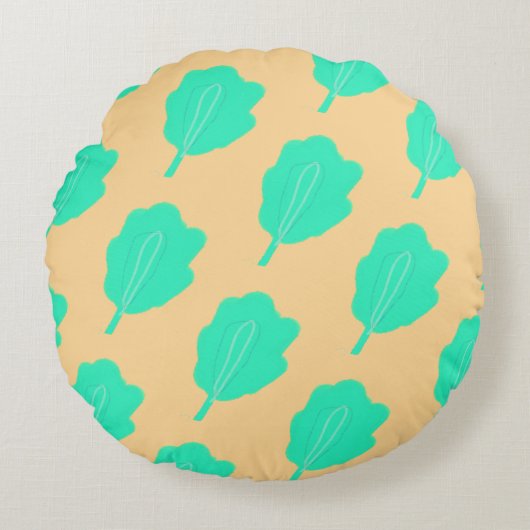 平たいマネ離れリーのセット円枕 ラウンドクッション (正面)