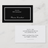 平らでお洒落でエレガントな専門の名刺 名刺 (正面/裏面)