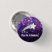 平らで及びすばらしいピン 缶バッジ (正面&裏面)