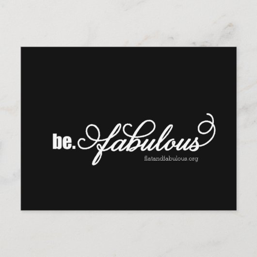 平らで及びすばらしい郵便はがき ポストカード (正面)