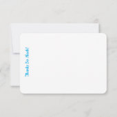 平らなカードありがとう サンキューカード (裏面)