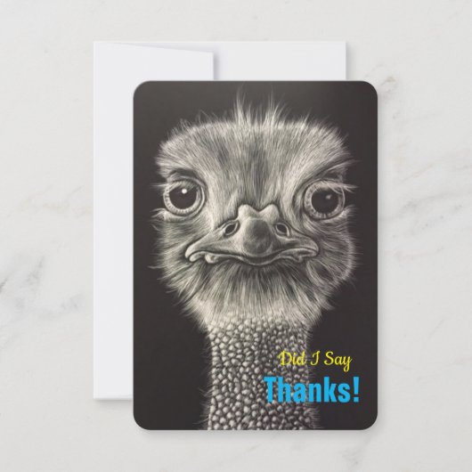 平らなカードありがとう サンキューカード (正面)