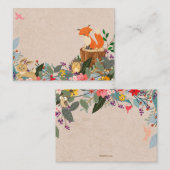 平らなカードをつける森林妖精の空白のなテーブル プレイスカード (正面/裏面)