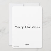 平らなカードを絵を描いているDickensianのクリスマスの聖歌隊 シーズンカード (裏面)