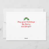 平らなゴールデン・リトリーバーの子犬のクリスマスカード シーズンカード (裏面)