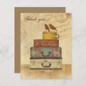 平らなサンキューカードを飛ばすために用意して下さい サンキューカード (正面/裏面)