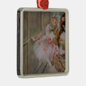 平らなステージに対するエドガー・ドガ|のダンサーc.1880 メタルオーナメント (右)