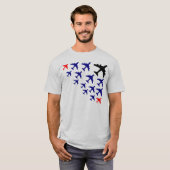 平らなピラミッド Tシャツ (正面フル)
