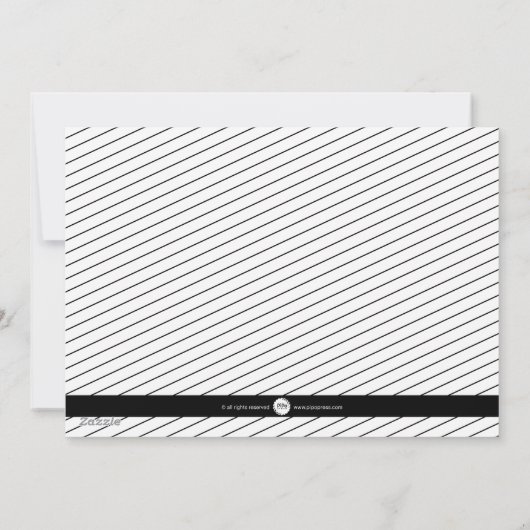 平らなブラシストロークフレーム シーズンカード (裏面)