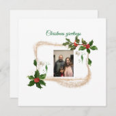 平らなホリデーカード シーズンカード (正面/裏面)