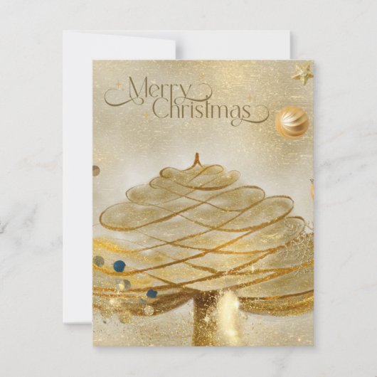 平らなホリデーカード シーズンカード (正面)