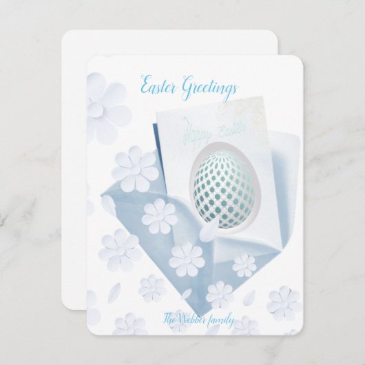 平らなホリデーカード シーズンカード (正面/裏面)