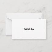 平らなメッセージカード ノートカード (裏面)