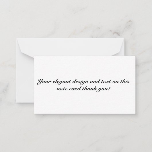 平らなメッセージカード ノートカード (正面)