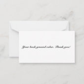 平らなメッセージカード ノートカード (裏面)