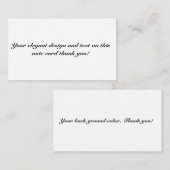 平らなメッセージカード ノートカード (正面/裏面)