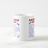 平らな上塗を施してあるレトリーバーPL2 コーヒーマグカップ (中央)