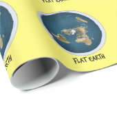 平らな地球の写真 ラッピングペーパー (ロールコーナー)