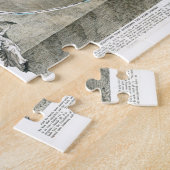 平らな地球の地図 ジグソーパズル (側面)