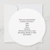 平らな地球の地図 招待状 (裏面)