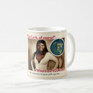 平らな地球の教育コーヒー・マグ#3 コーヒーマグカップ