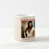 平らな地球の教育コーヒー・マグ#3 コーヒーマグカップ (中央)
