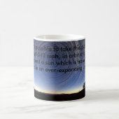 平らな地球の星のマグ コーヒーマグカップ (中央)