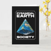 『平らな地球社会』 カード (黄色い花)