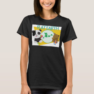 平らな地球 -- Nikitaリコの英語1 Tシャツ