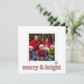 平らな正方形の写真のクリスマスの挨拶状 シーズンカード (スタンド正面)