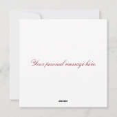 平らな正方形の写真のクリスマスの挨拶状 シーズンカード (裏面)